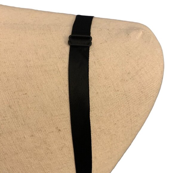 Vintage Black w Tiered Lace Size L Women's Slip Sleepwear Nightgown No Tag - Picture 6 of 9